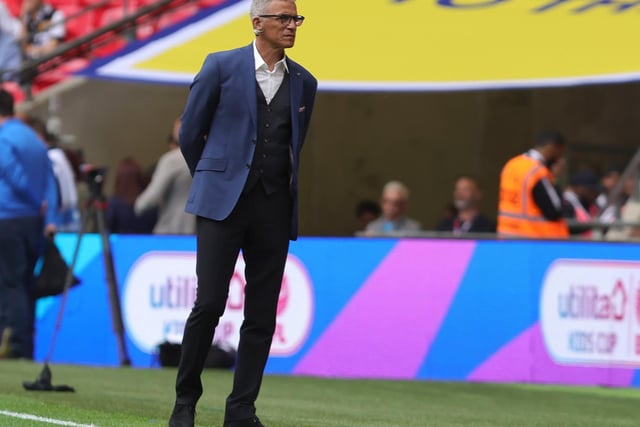 Ex Stags manager Keith Curle pitchside.
