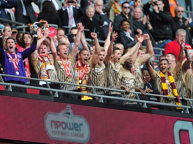 Bradford beat Northampton (sixth) 3-0 in the final.