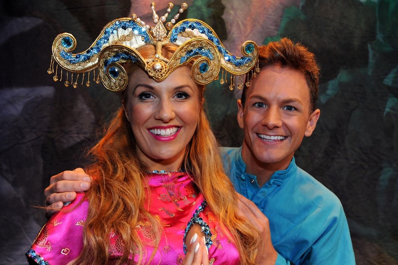 Palace Theatre's Aladdin Pantomime featuring Chris Edgerley as Aladdin with Gemma Naylor as Princess Jasmine.