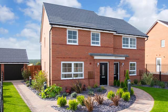 Part of the Barratt Homes and David Wilson Homes development at Berry Hill in Mansfield
