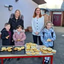 Children were provided with a bagel as part of the new free breakfast scheme.