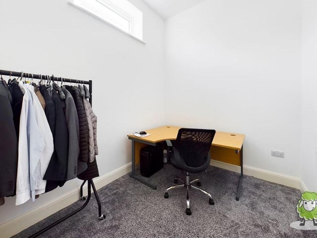 The fifth and final double bedroom at the Bloomsbury Gardens property is a versatile space, as you can see.
