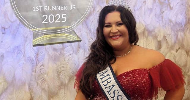 Jess Gill, who fundraised for S.H.E. UK as part of her participation in the Ms Voluptuous International pageant.