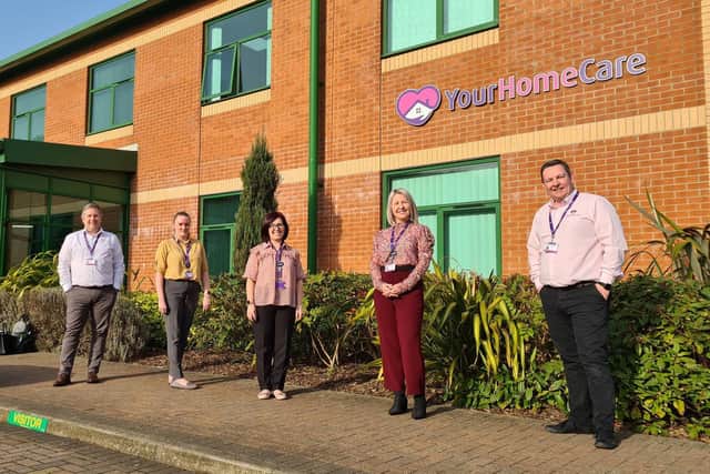 The Your Home Care team, including Paul Pitchford, left, and Scott Marsh, right.