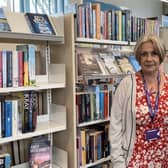 Coun Angie Jackson at Warsop Library. (Photo by: Mansfield Council)