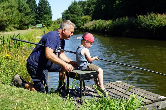 Sherwood Forest Fishery is a mixed species venue nestled in the historic Nottinghamshire countryside. Just off Peafield Lane, Mansfield. For more information about the site, call 07721 316334. Pictured; Paul Harding, fishery director and organiser of the event, with his grandson.