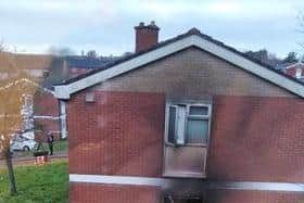 A picture shared on social media showing the damage.