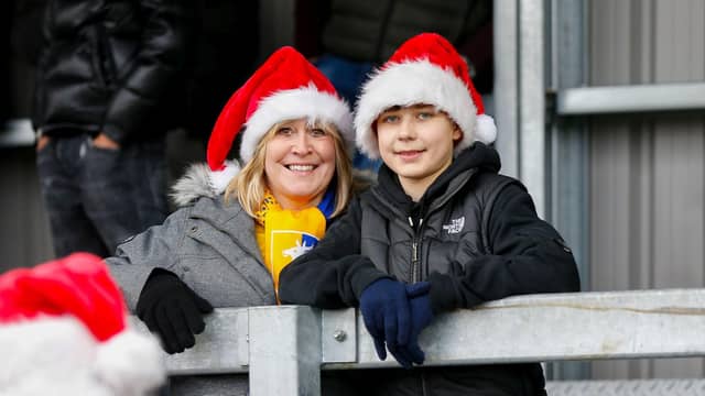 Mansfield Town fans who made the trek to London.