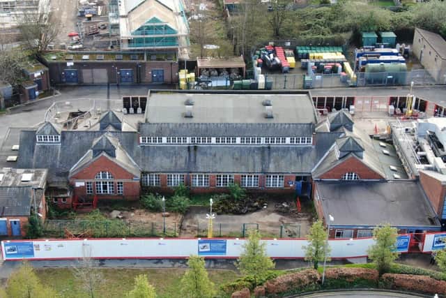 Mansfield Community Diagnostic Centre building site, photo taken by Midlands Drone.