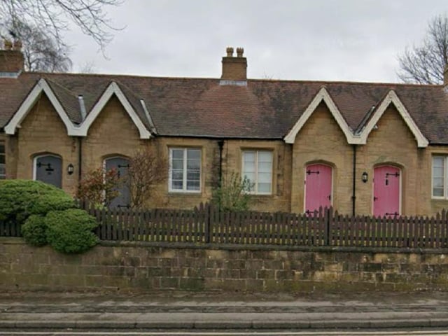 The Almshouses located on Nottingham Road, built by Quakers in Mansfield, are known as the Friends Meeting House Almshouses, or simply The Almshouses. These terraced, brick-built cottages were constructed in 1691 and feature an attached burial ground.