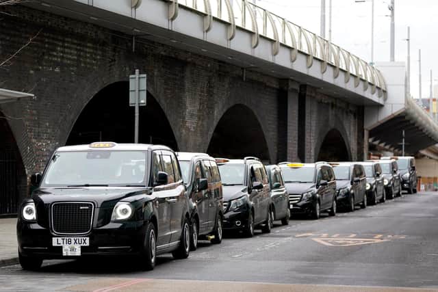 Across England and Wales, 237,622, 79 per cent, of the total 299,146 licensed vehicles are private hire, with just one in eight of them being wheelchair accessible. (Photo by: Zac Goodwin/PA/Radar)
