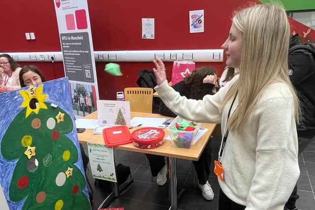 The beanbag throw was a popular stall
