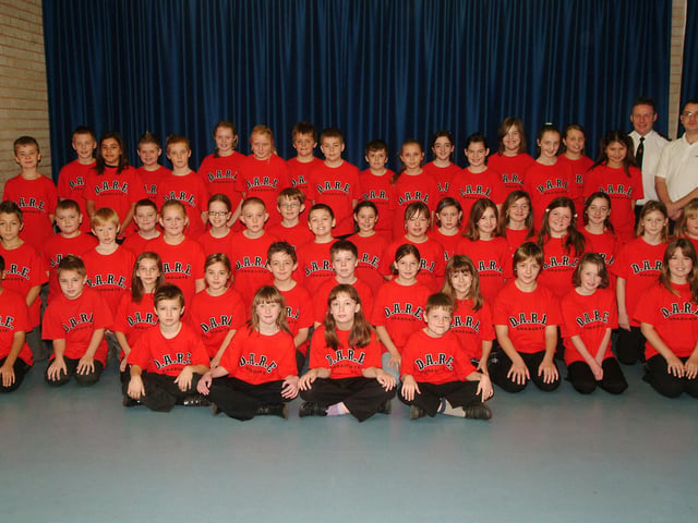 D.A.R.E. (Drug Abuse Resistance Education) is an educational program designed to deter young people from using drugs, joining gangs, and engaging in violent behaviour. Photo: Prospect Primary School, Maple Drive, Worksop. DARE Graduation.