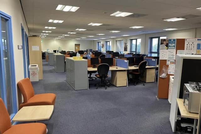 One of the larger offices inside Birch House.