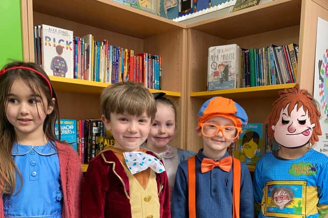Students came dressed as their favourite fictional characters, including Horrid Henry.