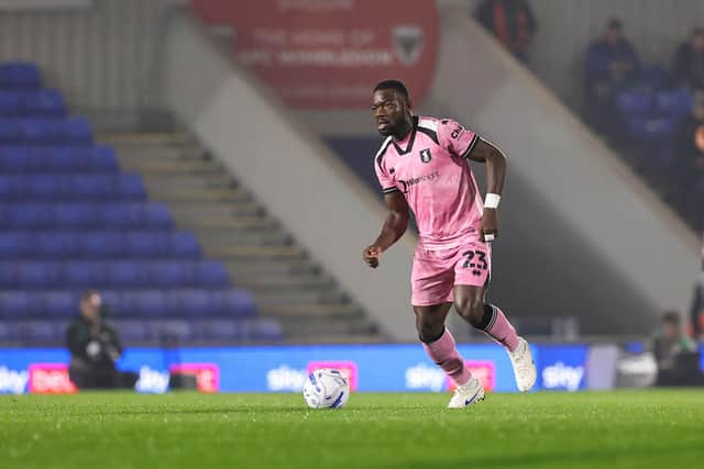 Deji Oshilaja during the Sky Bet League One match against AFC Wimbledon at Stadium Plough Lane, 20 Oct 2026, Photo credit Chris & Jeanette Holloway / The Bigger Picture.media