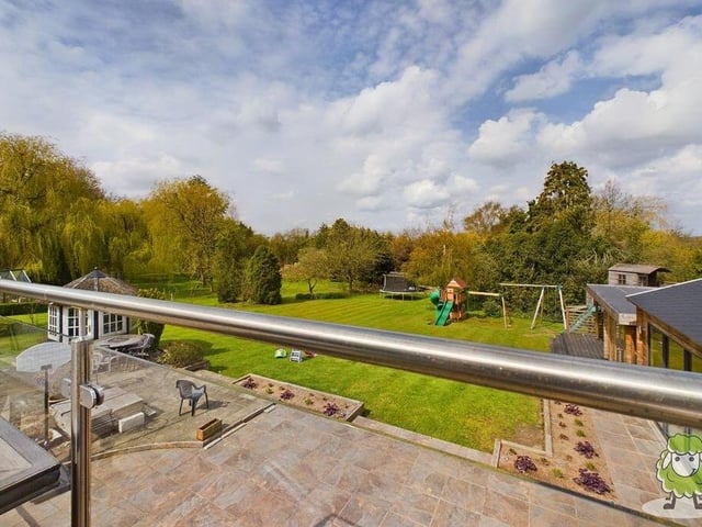 This is the glorious view from the dining room balcony. It's quite the place to relax in the summer sun.