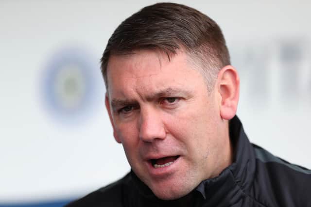 Stockport County boss Dave Challinor.