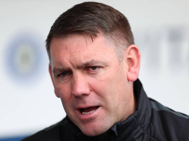 Stockport County boss Dave Challinor.