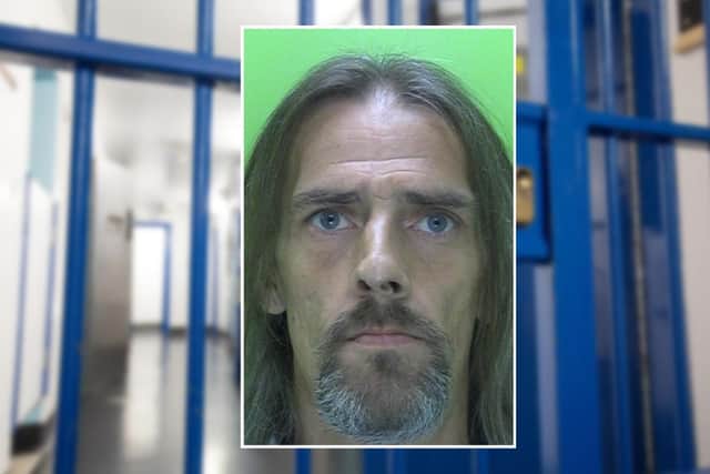 Adam Glasby has been jailed for 11 months after admitting four thefts.