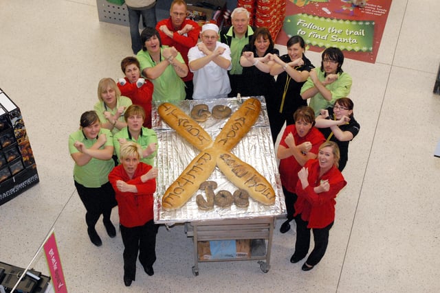 Asda staff baked an X Factor bread to show support for Joe McElderry in 2009.