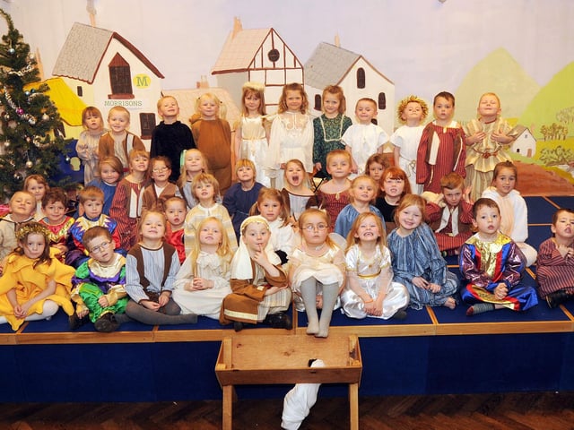 Pupils from the reception class at Kingsway Primary School who took part in their Christmas nativity play.