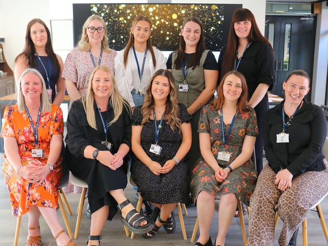 The college's work placement team, who make it all happen
