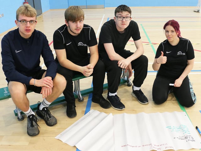 Students worked together to build confidence and to develop their CVs.
