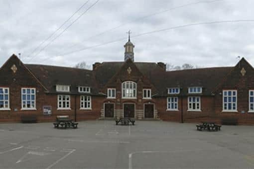 Glebe Junior School in South Normanton, which has been given an 'Inadequate' rating by Ofsted inspectors.