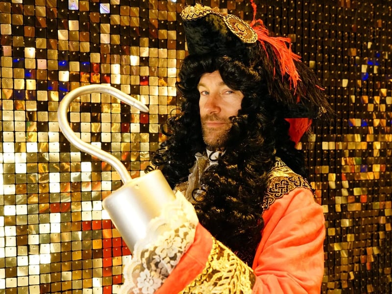 Mansfield panto press launch at the Palace theatre in 2022. Coronation Street star Marc Baylis as Captain Hook.
