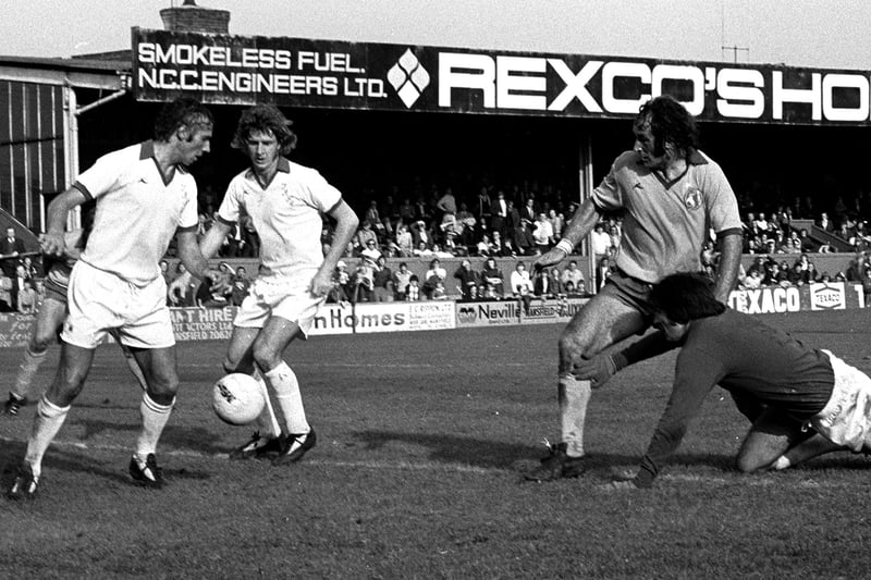 Kevin Randall against Tranmere in Sept 1976.