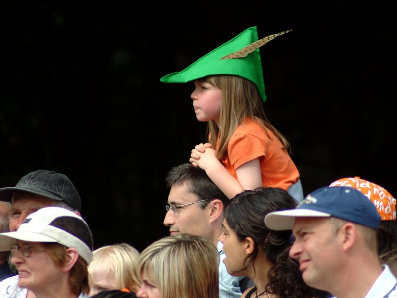 Audiences at the Robin Hood Festival in 2007.