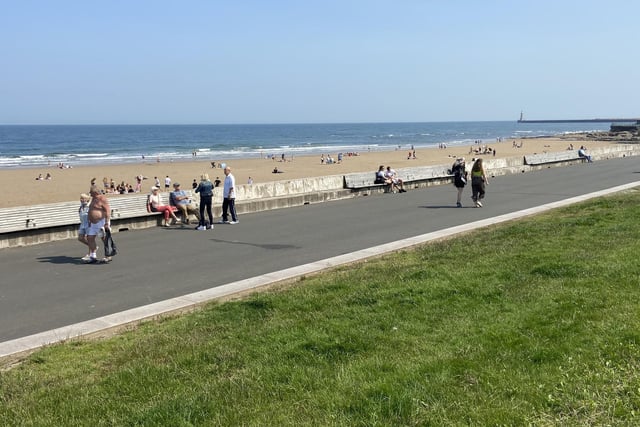 The stretch at Seaburn always proves popular with residents and visitors alike.