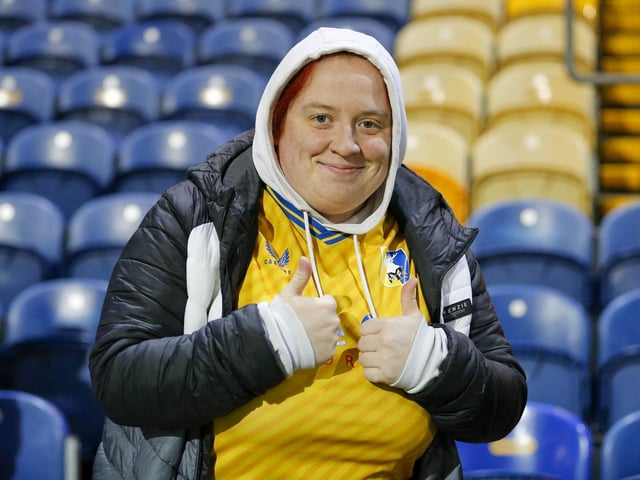 Mansfield Town fans ahead of the League Cup tie with Port Vale.