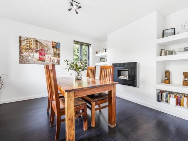 The second reception room on the ground floor of the £500,000 cottage is currently being utilised as a dining space, which is ideal for hosting gatherings with family and friends.