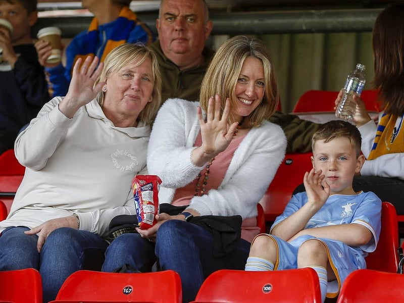 Stags fans ahead of kick-off at Gresty Road.