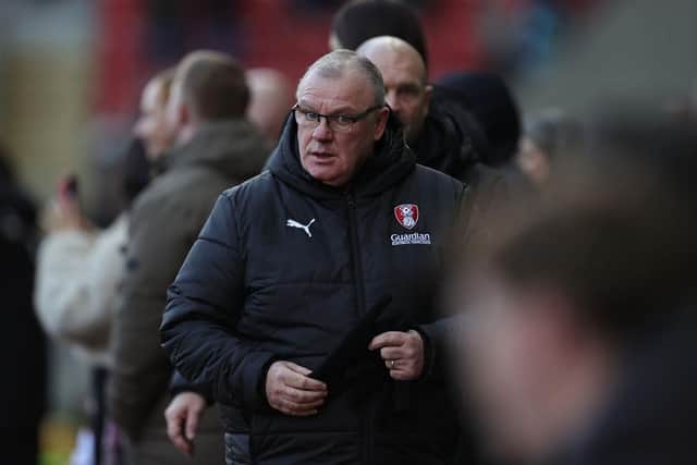 Steve Evans has been sacked by Rotherham after they were thrashed by Crawley Town at the weekend.