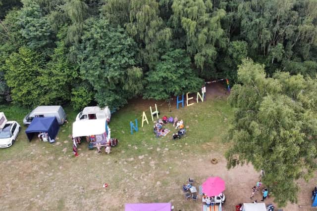 Drone footage was captured at the festival by Richard Wise.