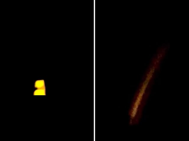 A close-up of some of the peculiar objects captured in video footage by Huthwaite resident Mark Attenborough.