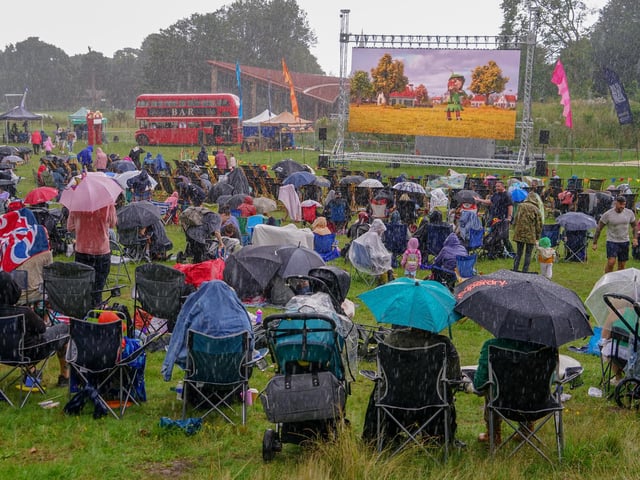 Outdoor cinema screenings at the Robin Hood Festival were a hit.