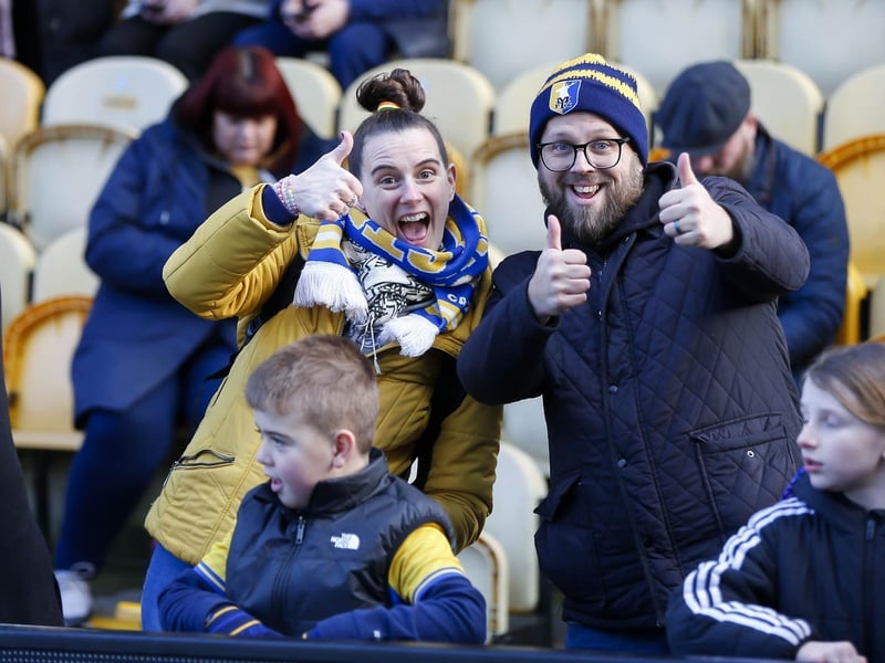 Mansfield Town fans watched their side beaten at home in the league for the first time this season.