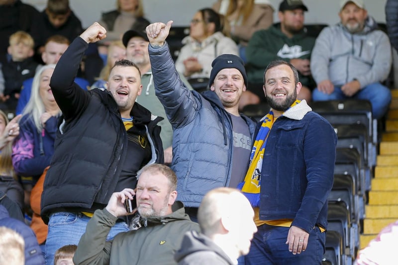 Mansfield Town fans enjoy a day to remember at Meadow Lane.