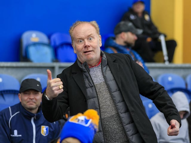 Mansfield Town fans ahead of kick-off at the weekend.