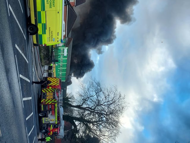 Emergency services were on the scene.