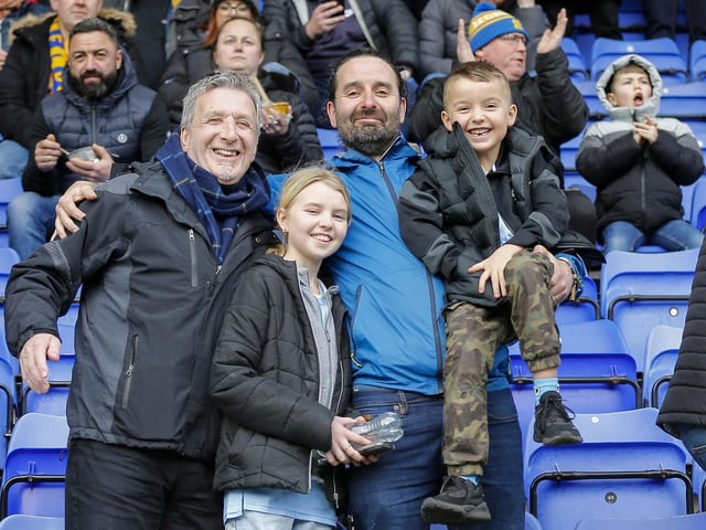 Mansfield Town fans enjoy victory at Tranmere Rovers.