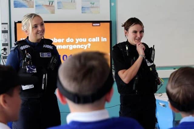 Police officers taking part in a Mini Police session. Photo: Nottinghamshire Police