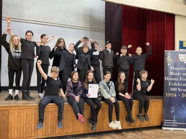 Flying High Performing Arts group who took first place in the acted scene class at this year's festival. Photo: Submitted