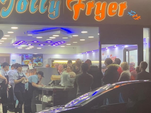 The Jolly Fryer was another popular choice. The business is located on Low Moor Road, Kirkby.
