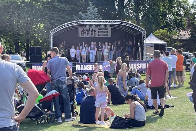 AUGUST -- Empire Music School provided some of the entertainment at the first-ever Ashfield Day at Sutton Lawn, which attracted a crowd of 12,000 people.