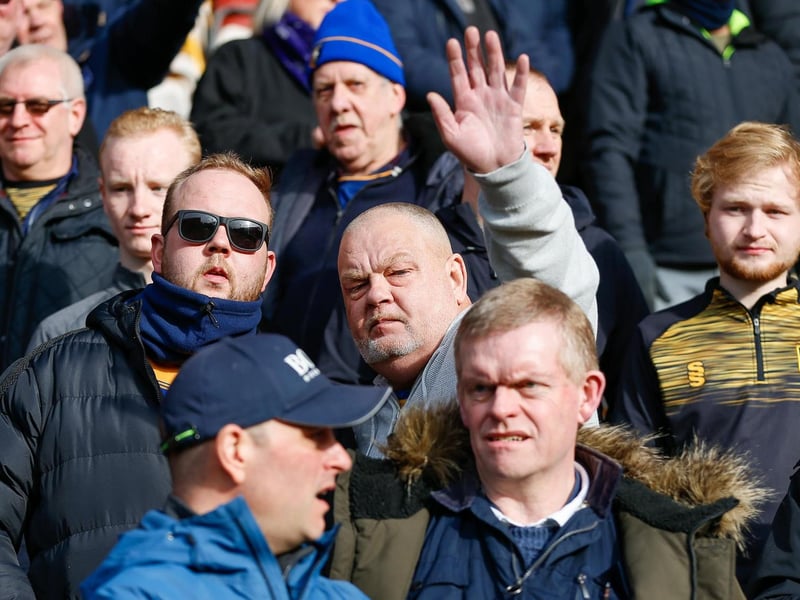 Mansfield Town fans ahead of the 2-0 win at Bradford City.